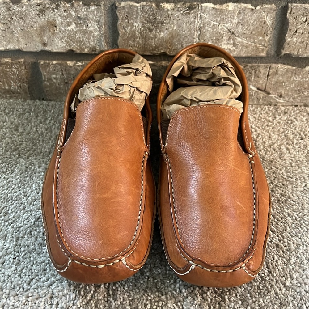 Saks Fifth Avenue Brown Leather Loafers